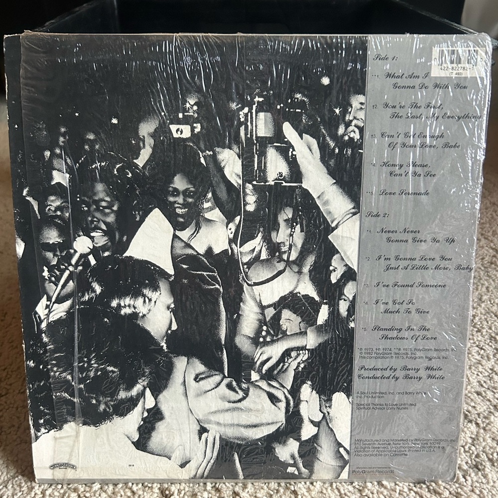 Barry White greatest hits Vinyl Record